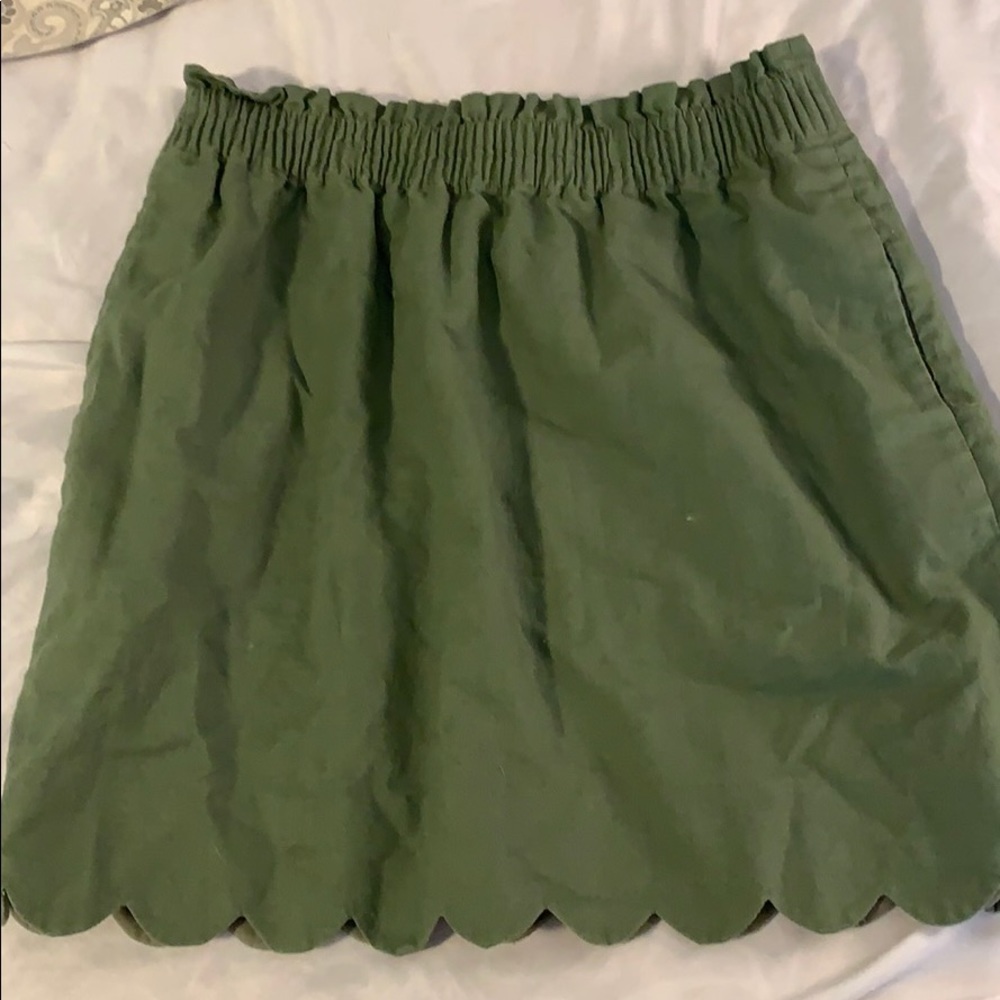 Jcrew scalloped sidewalk skirt